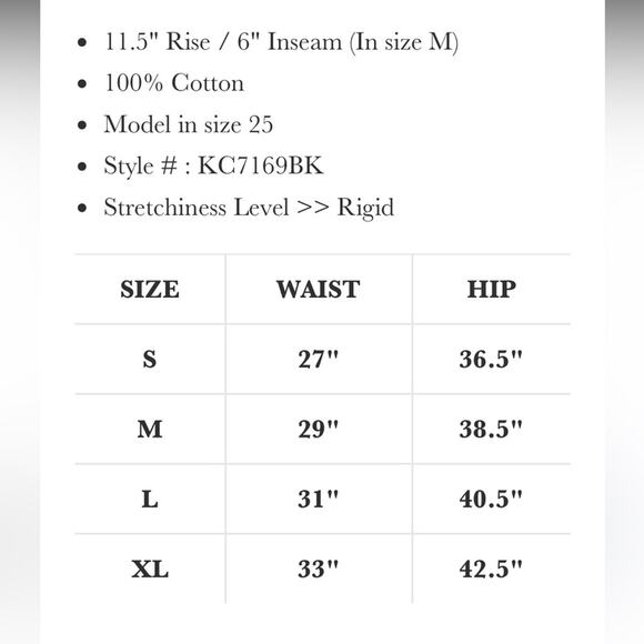 KanCan Arabella Ultra High Rise Bermuda Shorts Black Distressed Denim, Small - Picture 7 of 8